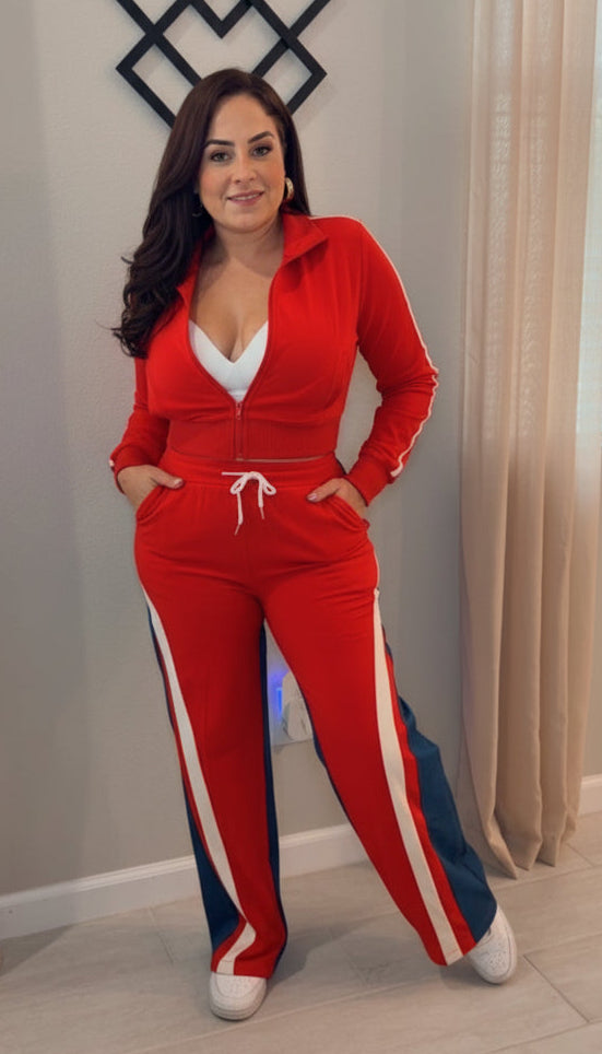 Velvet Sky Set- Rojo