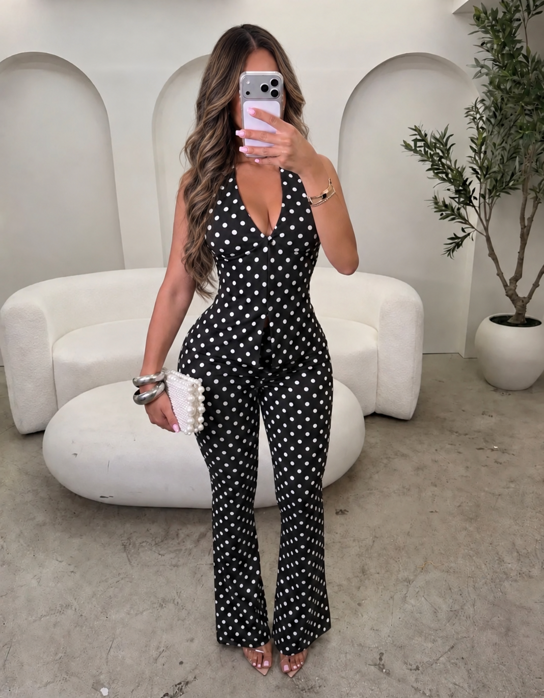 Luna Polk Dot Set